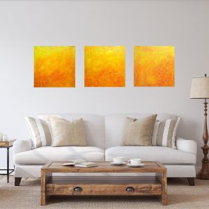orange abstract, the sun, orange and yellow painting