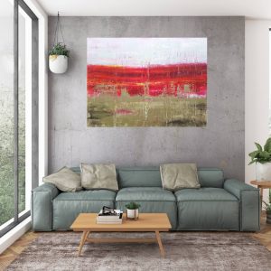 silver abstract, large landscape, tintin painting, ivana olbricht