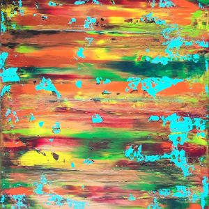 colorful abstract, autumnal abstract, original art