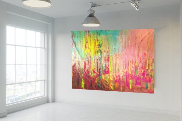 autumnal landscape, colorful absract, xxl abstract,oversize painting