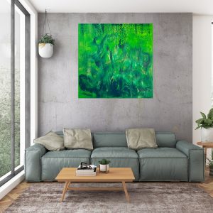 green painting, zeleny obraz, rain forest