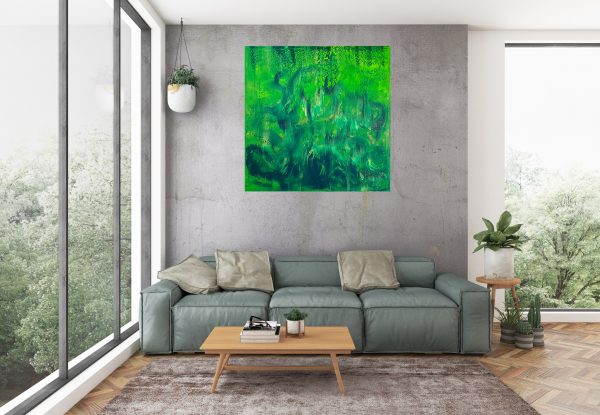 green painting, zeleny obraz, rain forest