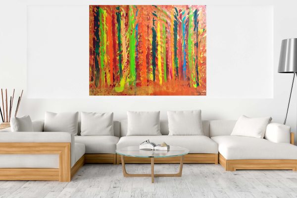 autumnal landscape, xxl abstract, oversized abstract, colorful abstract, autumnal forest