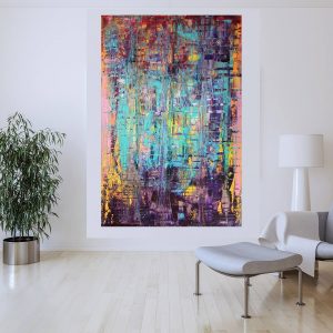 colorful painting, xxl paiting, modern abstract