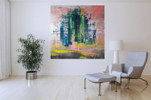large abstract painting, iceland, statement artwrork