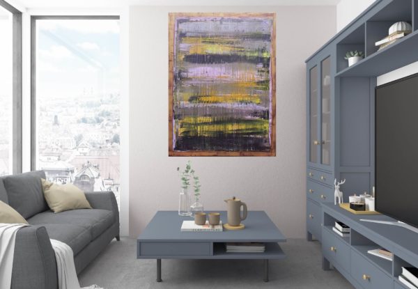 copper painting, modern painting, pink painting, original painting , golden art