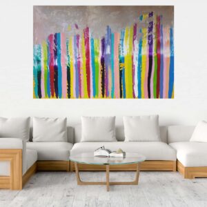 bold painting, oversized painting, colorful abstract