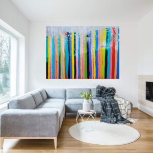 statement painting, xxl painting, colorful painting, expressive painting, painting fo r living room