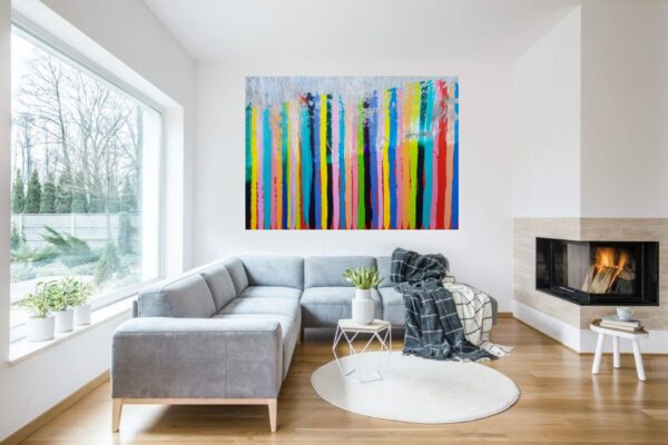 statement painting, xxl painting, colorful painting, expressive painting, painting fo r living room